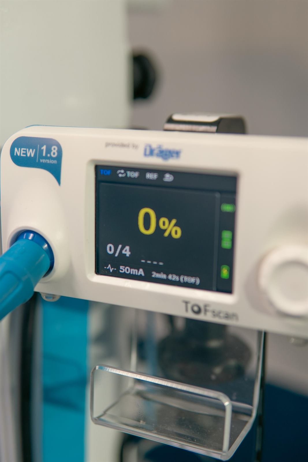 Monitor Dräger TOFscan de bloqueio neuromuscular